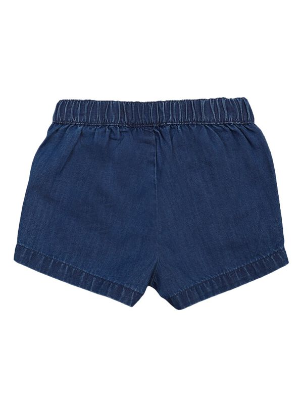 Girls Dark Blue Short Woven Trouser image number 1